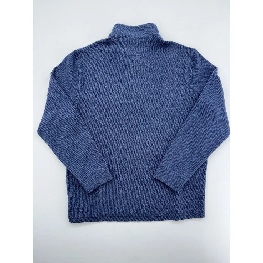 Vineyard Vines Men's Calmwater Quarter Zip Charleston Blue Size Large